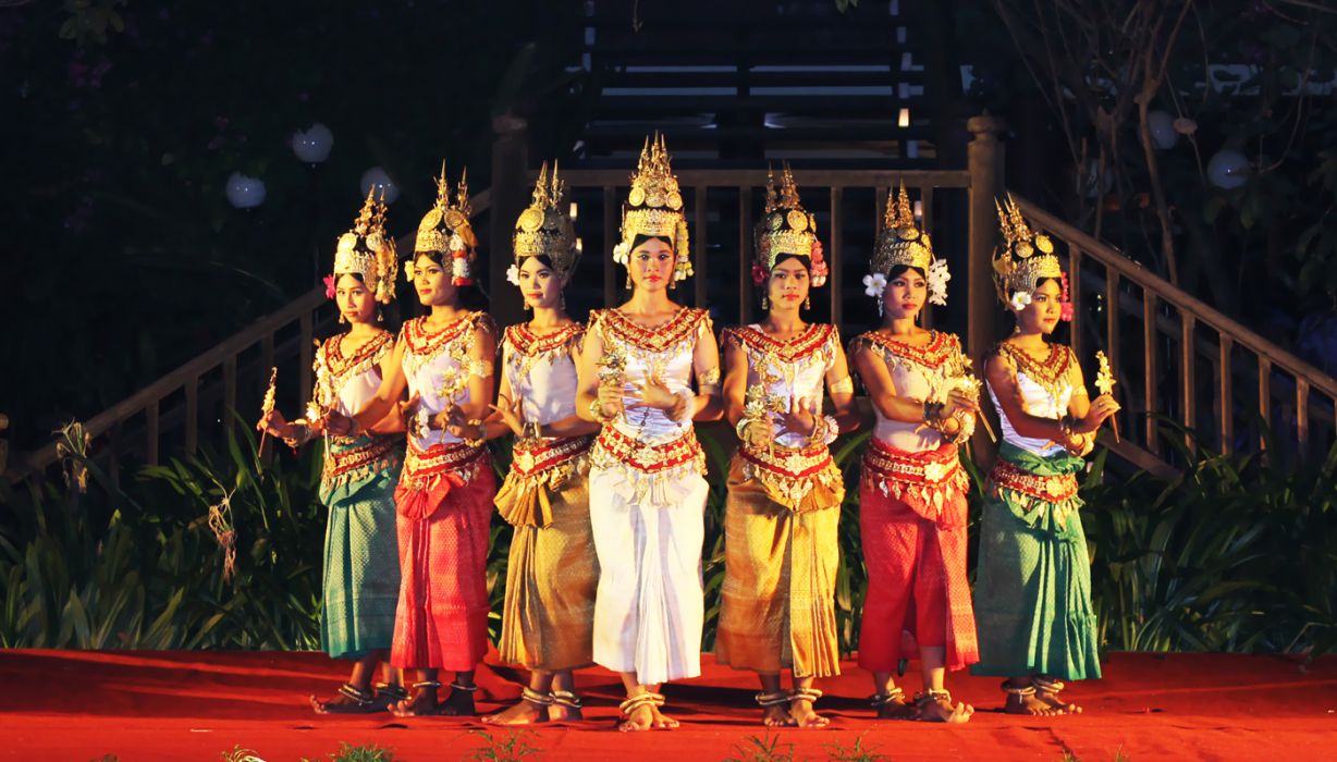 Siem Reap Apsara Dancers at Kulen Restaurant, Cambodia